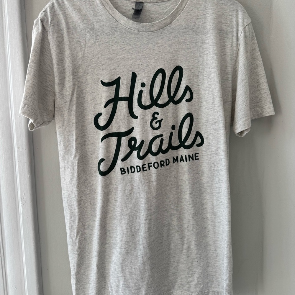Hills & Trails Logo Short Sleeve Tee, Next Level Apparel, Size L